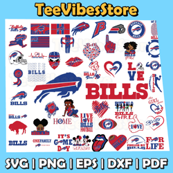 50 Files Buffalo Bills Team Bundle Svg, Buffalo Bills svg, NFL Teams svg, NFL Svg, Instant Download