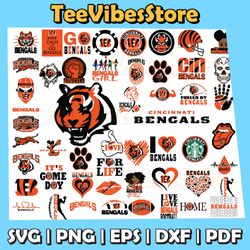 50 Files Cincinnati Bengals Team Bundle Svg, Cincinnati Bengals svg, NFL Teams svg, NFL Svg, Instant Download