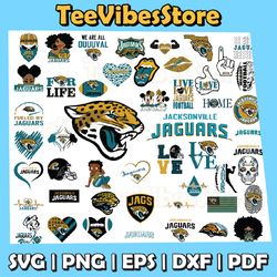 50 Files Jacksonville Jaguars Team Bundle Svg, Jacksonville Jaguars svg, NFL Teams svg, NFL Svg, Instant Download