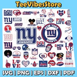 50 Files New York Giants Team Bundle Svg, New York Giants svg, NFL Teams svg, NFL Svg, Instant Download