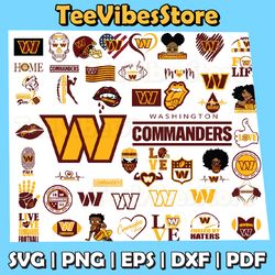 50 Files Washington Commanders Team Bundle Svg, Washington Commanders svg, NFL Teams svg, NFL Svg, Instant Download