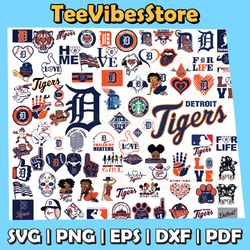 86 Files Detroit Tigers Team Bundles Svg, Detroit Tigers Svg, MLB Team Svg, MLB Svg, Instant Download