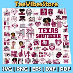 62 Files Texas Southern Team Bundles Svg, Texas Southern svg, HBCU Team svg, Mega Bundle, Instant Download