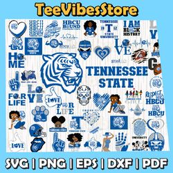 57 Files Tennessee State Team Bundles Svg, Tennessee State Svg, HBCU Team svg, Mega Bundle, Instant Download