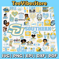 57 Files Southern University Team Bundles Svg, Southern University Svg, HBCU Team svg, Mega Bundle, Instant Download