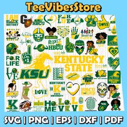 57 Files Kentucky State Team Bundles Svg, Kentucky State Svg, HBCU Team svg, Mega Bundle, Instant Download