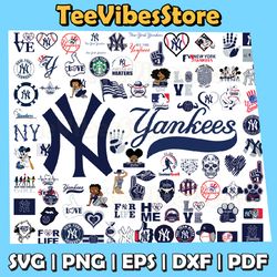 85 Files New York Yankees Team Bundles Svg, New York Yankees Svg, MLB Team Svg, MLB Svg, Instant Download