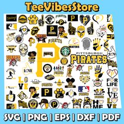 80 Files Pittsburgh Pirates Team Bundles Svg, Pittsburgh Pirates Svg, MLB Team Svg, MLB Svg, Instant Download