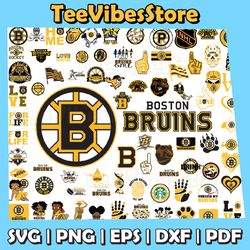 80 Files Boston Bruins Team Bundles Svg, Boston Bruins SVG, NHL Svg, NHL Svg, Instant Download