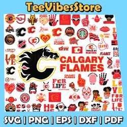 76 Files Calgary Flames Team Bundles Svg, Calgary Flames svg, NHL Svg, NHL Svg, Instant Download