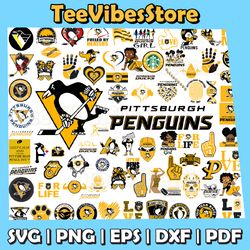 82 Files Pittsburgh Penguins Team Bundles Svg, Pittsburgh Penguins Svg, NHL Svg, NHL Svg, Instant Download