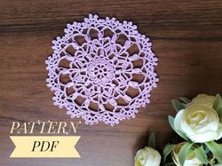 Lilac napkin pattern, Pattern napkins, The Pattern is shaped like napkins, coasters for hot food.