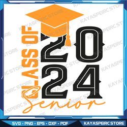 Senior 2024 SVG, Class of 2024 High School Graduation PNG, Senior Grad Cut File, Class Of 24 Svg, Graduation 2024 Svg