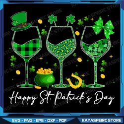 Wine St Patricks Day Leopard Green Shamrock Wine Glasses Png, Wine St Patricks Day Leopard Green Shamrock Wine Glasses