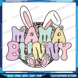 Mama Bunny Leopard Happy Easter Day Groovy Funny Png, Easter,Happy Easter Mama Mini,Easter Bunny Png, Smiley Bunny