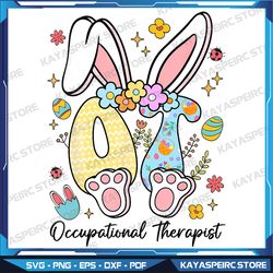 Easter Bunny OT Occupational Therapist Png, Occupational Therapy Png, Bunny OT Png, Bunny Easter Png, Easter Egg Png