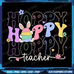 Easter Teacher Bunny Png, Happy Easter Egg Groovy Teacher Png, Retro Easter Png, Peeps Png, Cute Bunny Png