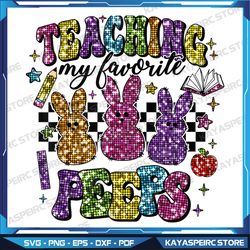 Easter Day Teacher Bunny Happy Easter Day Trecdy 2024 Png, Easter Bunny Png, Easter Png, Easter Sublimation Design