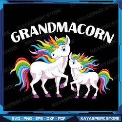 Grandmacorn Unicorn Grandma Mothers Day Women Svg, Grandmacorn Unicorn Svg, Sublimation Design, Digital Download
