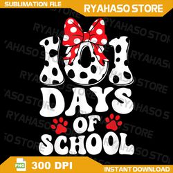 100 Days Of School Dalmatian Dog Png, 100 Days Smarter Boys Girls Png, 101 Day Smarter Png, Dalmatian Dog Shirt, School