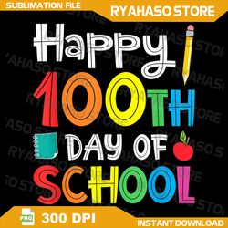 Happy 100th Day of School Teacher Student Png, Happy 100th Day of School Cute Students Kids Teachers Png