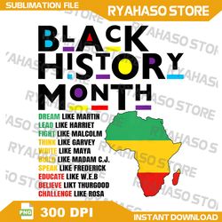 Black History Month Africa Map Mens Womens Kids Png, Black history month Png, Black History Png, Black Pride Png
