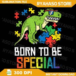 Born To Be Special Png,Trex Puzzle Dino Boys Autism Awareness Png, Autism Awareness Png, Dinosaur T Rex Autism Png