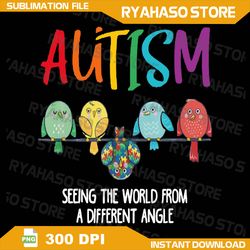 Autism Awareness Png, Cute Owl Color Puzzles Png, Owl Png sublimation design download, Autism Awareness Png