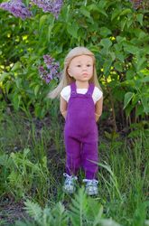 Knitted jumpsuit and blouse for Gotz doll 50