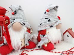 handmade plush gnome with stars stuffed doll home decor