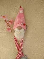 Plush Gnome Keychain handmade  Gift for Girl