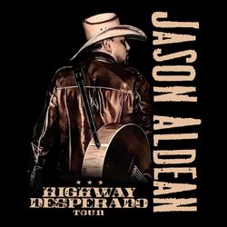 Retro Jason Aldean Highway Desperado Tour PNG Download