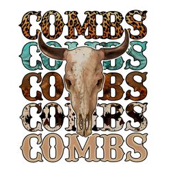 Luke Combs Crazy Bullhead Country Music PNG Download