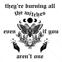 They Are Burning All The Witches Even If You Arent One SVG
