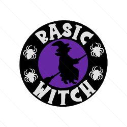 Funny Halloween Witch Bat Starbuck Logo SVG