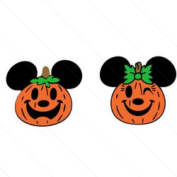 Disney Mouse Pumpkins Logo SVG, Happy Halloween SVG