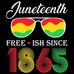 Glasses Free Ish Since 1865 Svg, Juneteenth Svg