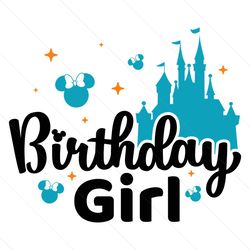 Happy Birthday Family girl SVG, Disney Mouse Birthday SVG