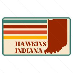 Stranger Thing Hawkins Indiana Vintage SVG
