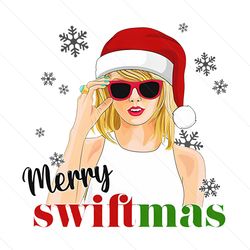Retro Merry Swiftmas Santa Hat PNG