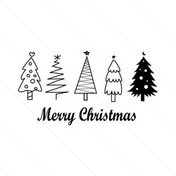 Merry Christmas Tree Svg, Funny Christmas Vibes File