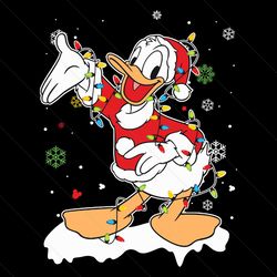 Disney Donald Duck Christmas Lights SVG