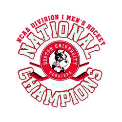 Boston University Mens Hockey National Champions SVG