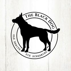 Tortured Poets Department The Black Dog SVG File Digital