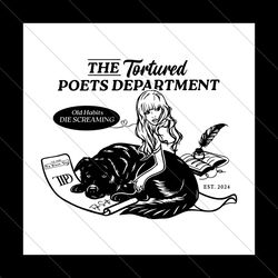Tortured Poets Department Old Habits Die Screaming SVG File Digital