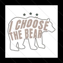 Retro I Choose The Bear Womens Rights SVG File Digital