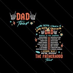 Dad Tour The Fatherhood Tour SVG File Digital