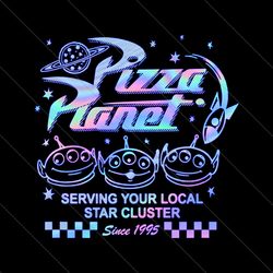 Vintage Pizza Planet Serving Your Local Star Cluster PNG File Digital