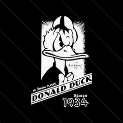 Retro Donald Duck Since 1934 SVG File Digital