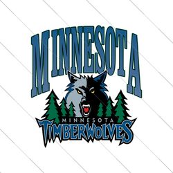 Vintage Minnesota Timberwolves Logo SVG File Digital